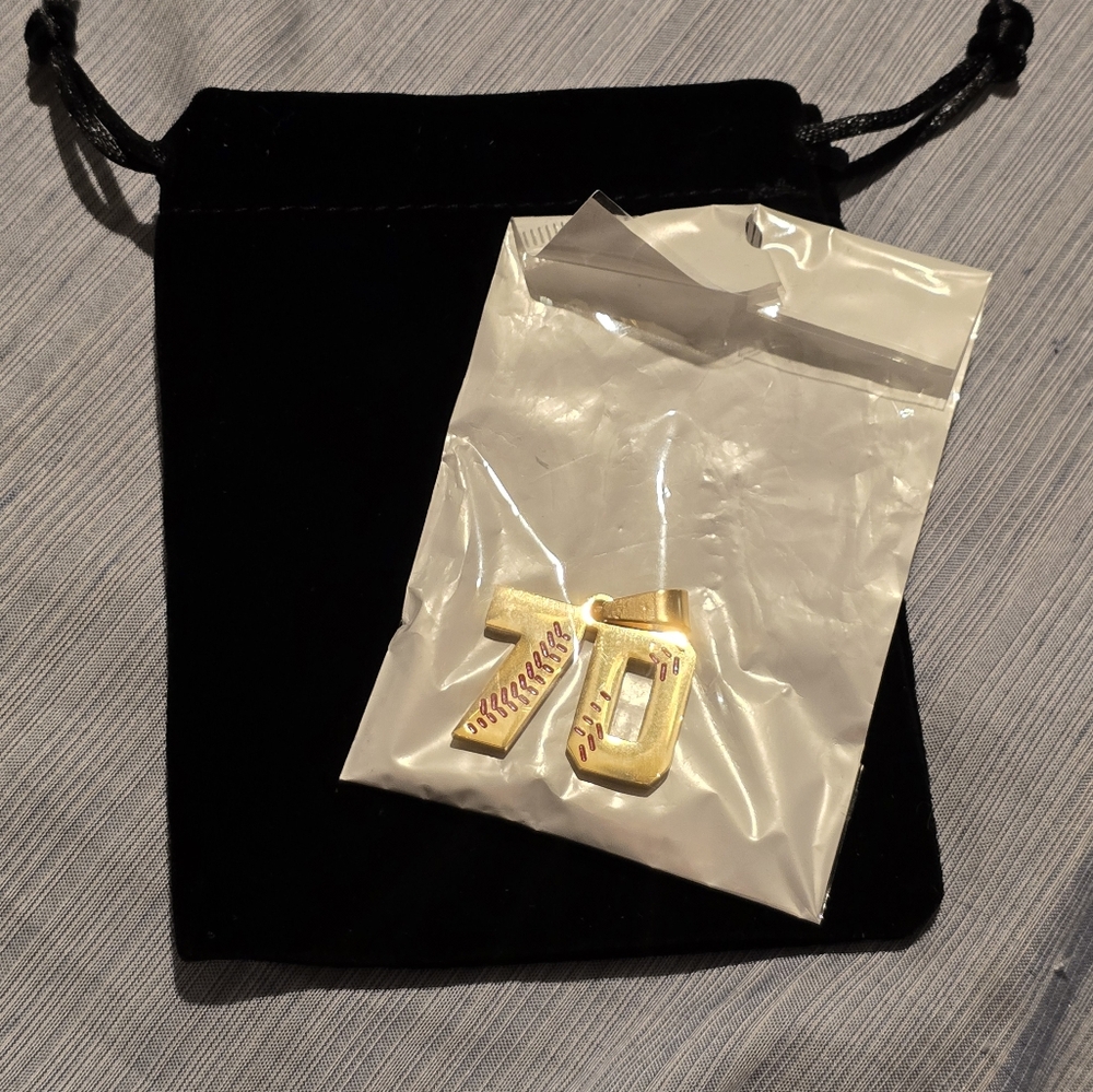 Baseball number necklace new in package